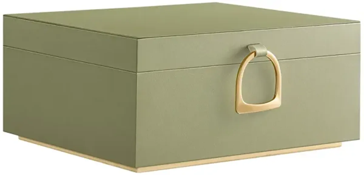 2-Layer Jewelry Box with Handle for Stylish and Portable Storage