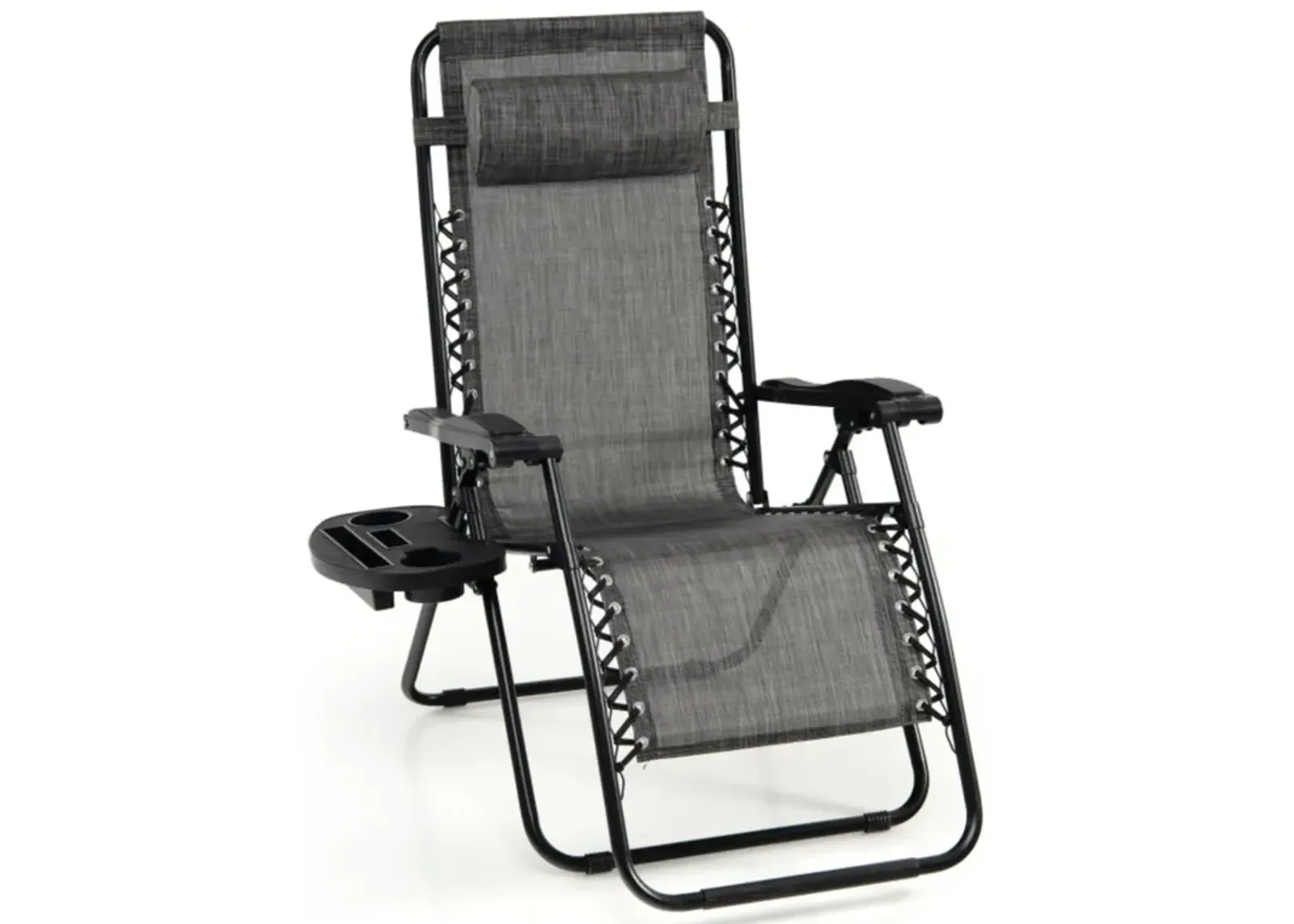 Hivvago Outdoor Folding Zero Gravity Reclining Lounge Chair