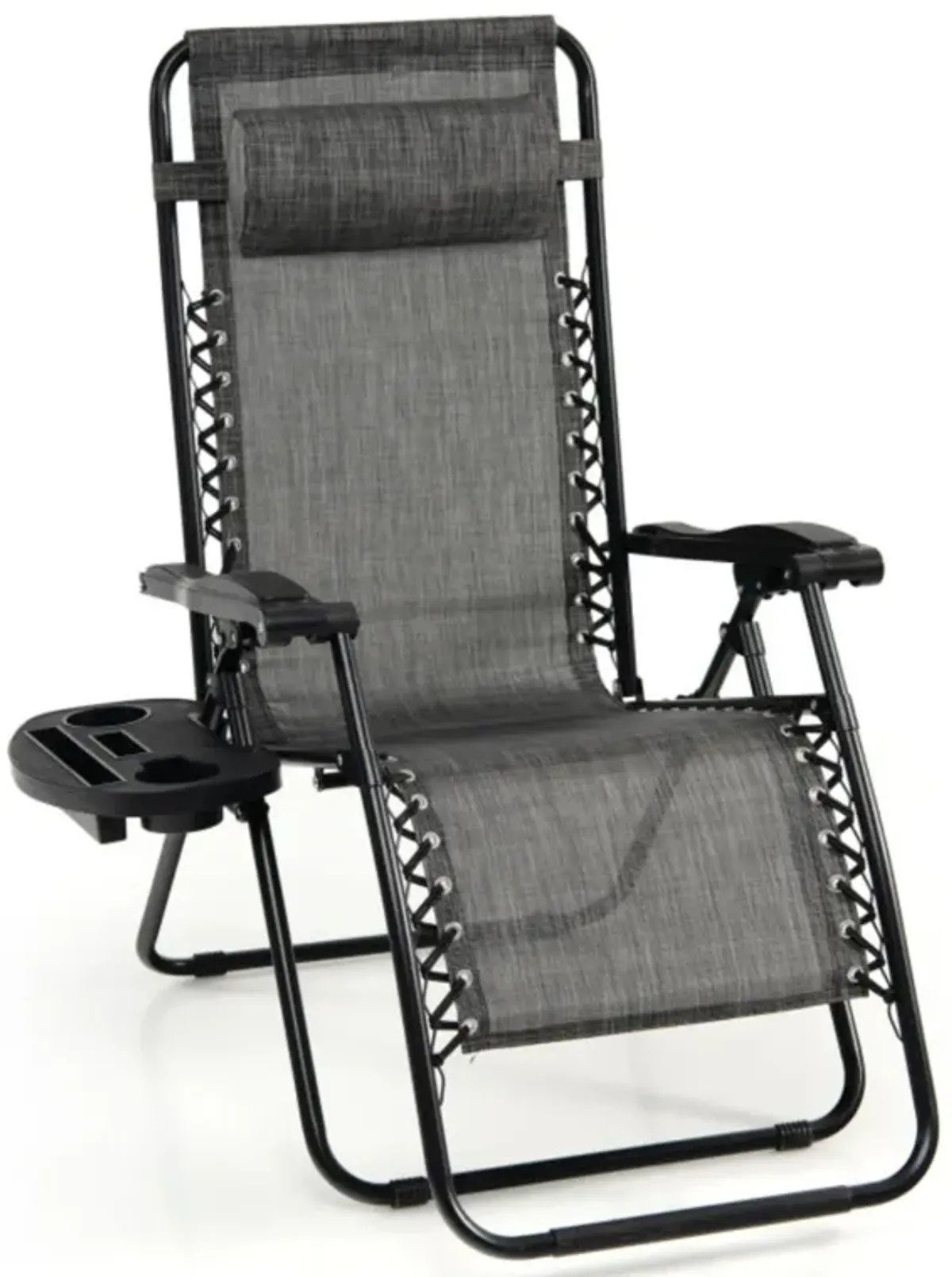 Hivvago Outdoor Folding Zero Gravity Reclining Lounge Chair