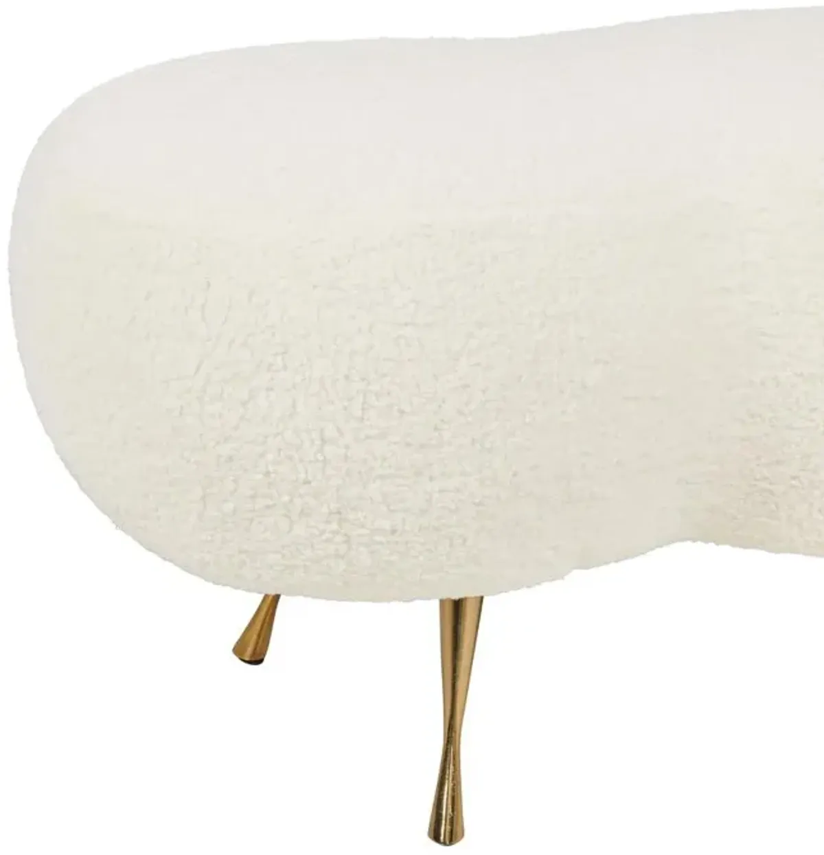 Belen Kox Plush Shearling Glam Bench, Belen Kox