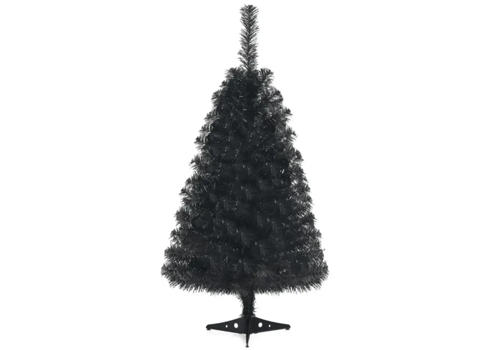 Hivvago 36 Inch Unlit Artificial Christmas Mini Tree with Plastic Stand