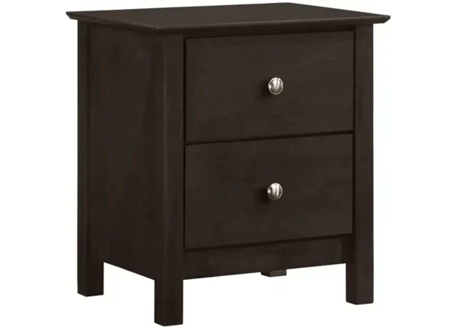 New Classic Furniture Zodiac 2 Drawer Nightstand-Merlot