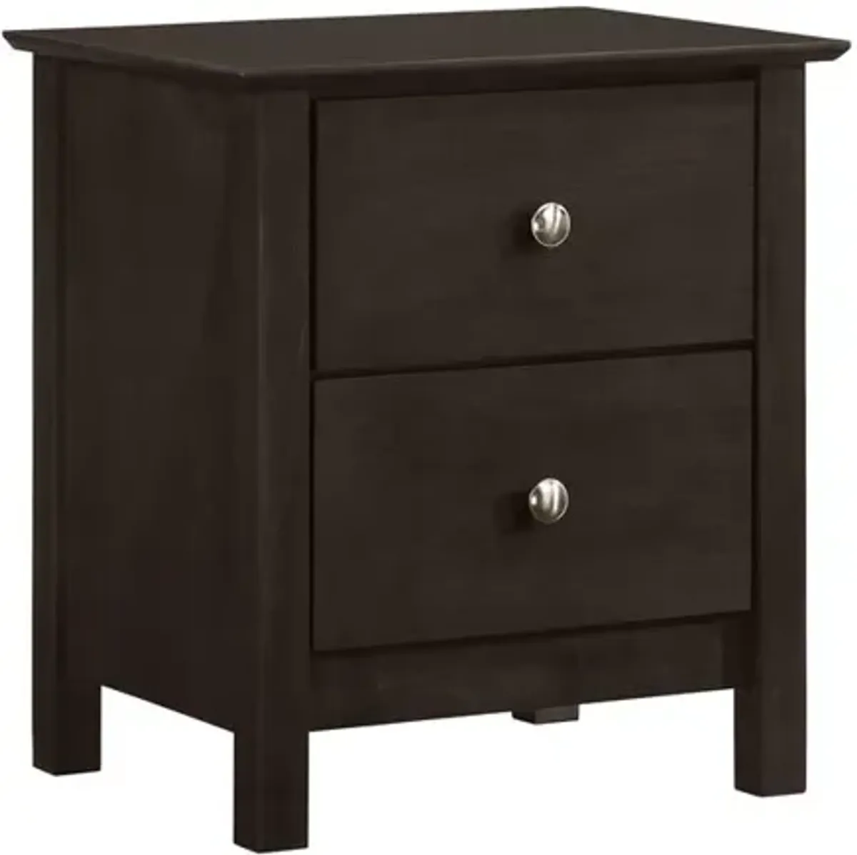 New Classic Furniture Zodiac 2 Drawer Nightstand-Merlot