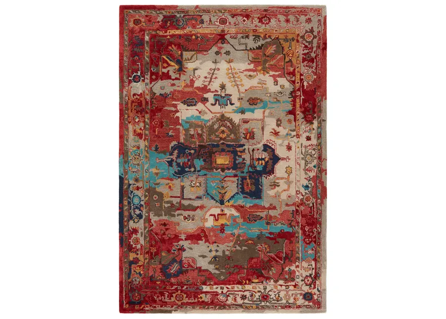 Citrine Lilith Red 5' x 8' Rug