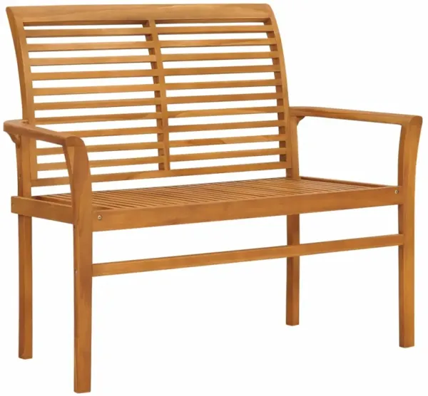 vidaXL Garden Bench 44.1" Solid Teak Wood