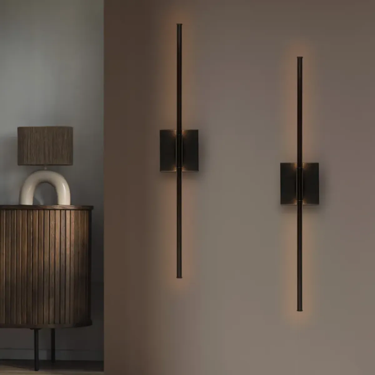 Makena Dimmable Integrated LED Metal Wall Sconce