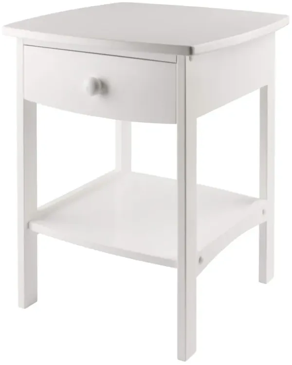 Winsome Wood Claire Accent Table, White