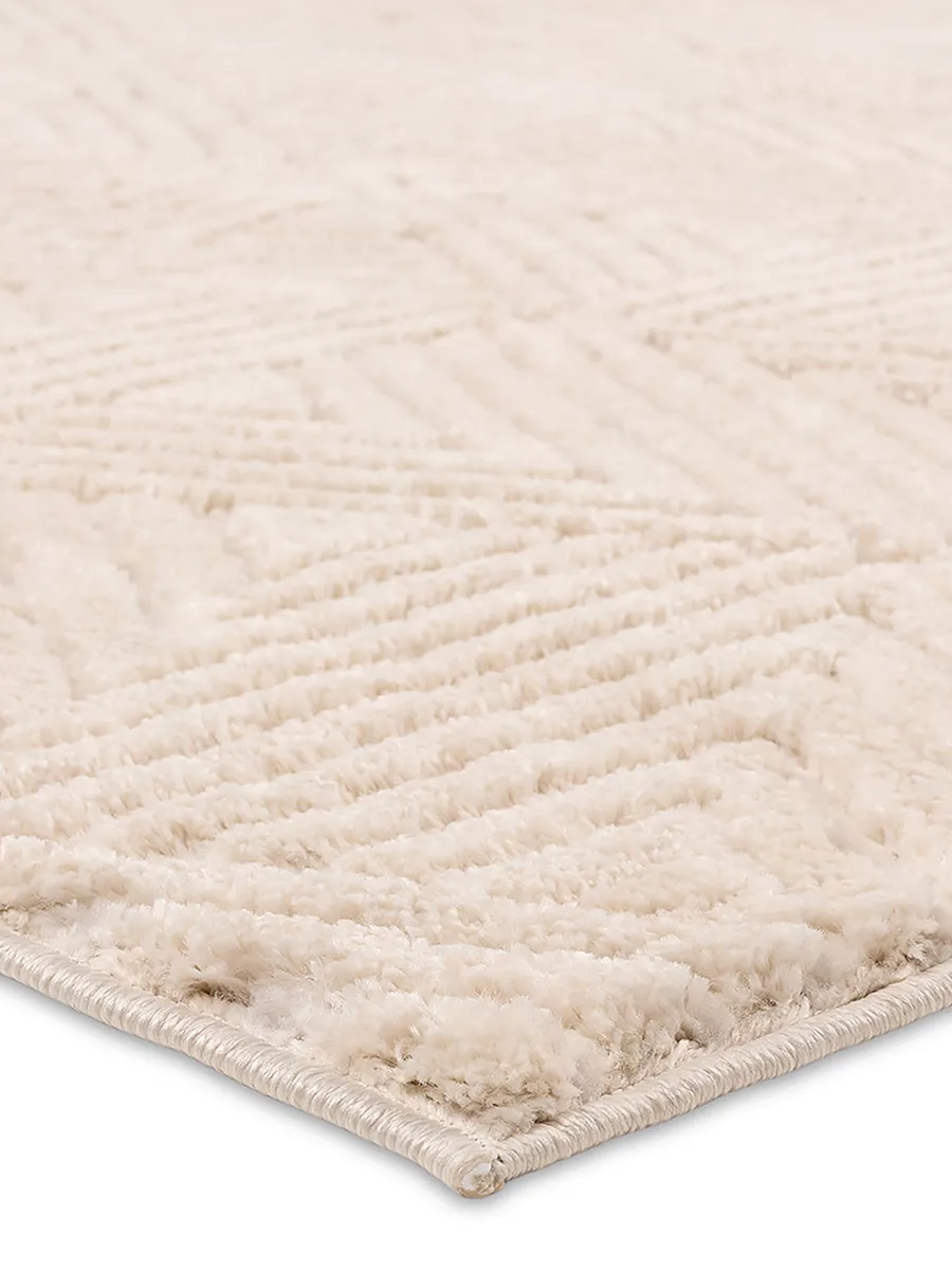 Calix By Nikki Chu Ziazan White 2'5" x 10' Runner Rug