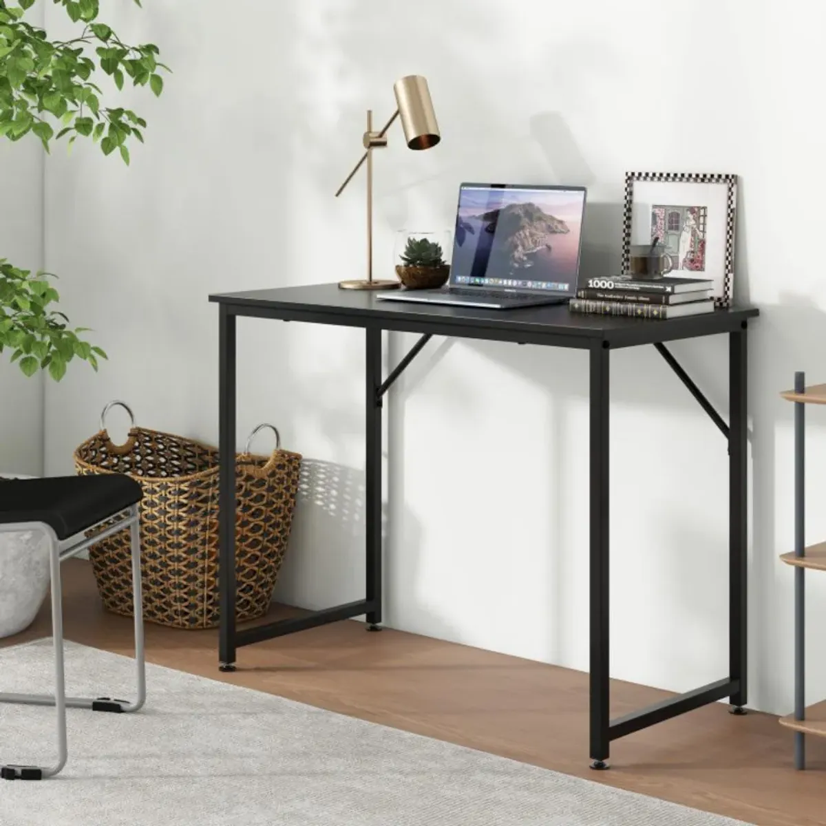 Hivvago L Shaped Computer Desk and Writing Workstation for Home and Office