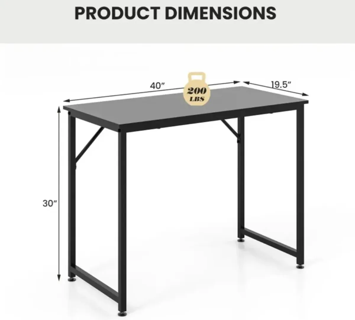 Hivvago L Shaped Computer Desk and Writing Workstation for Home and Office