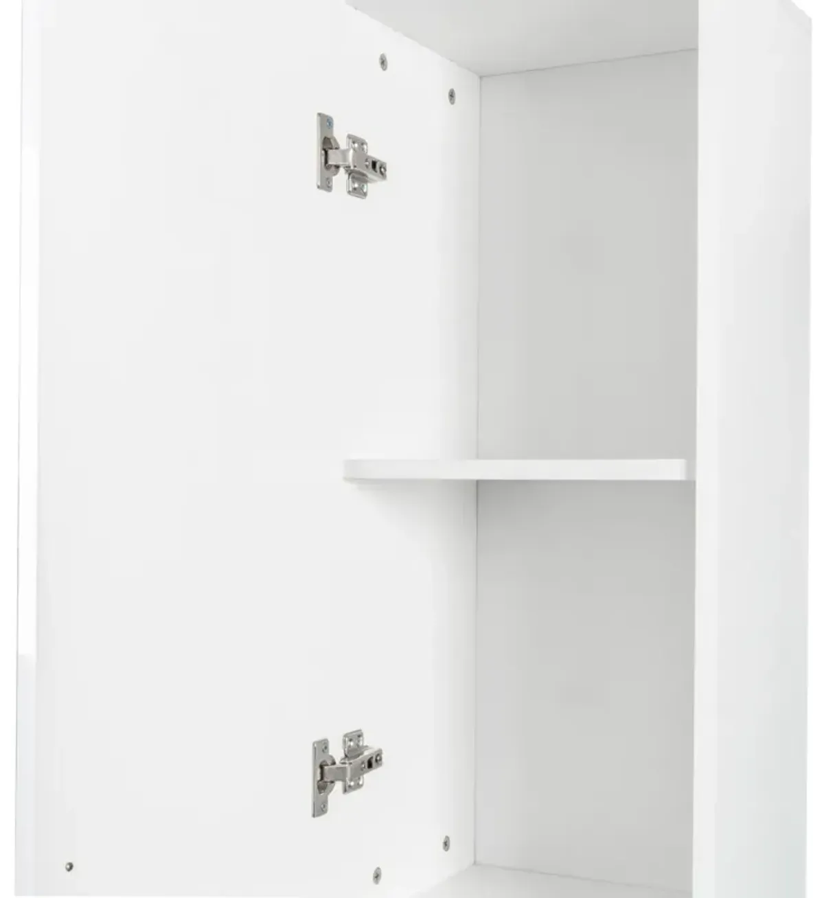 Freestanding Cabinet With Inadjustable Shelves And Two Doors For Kitchen, Dining Room