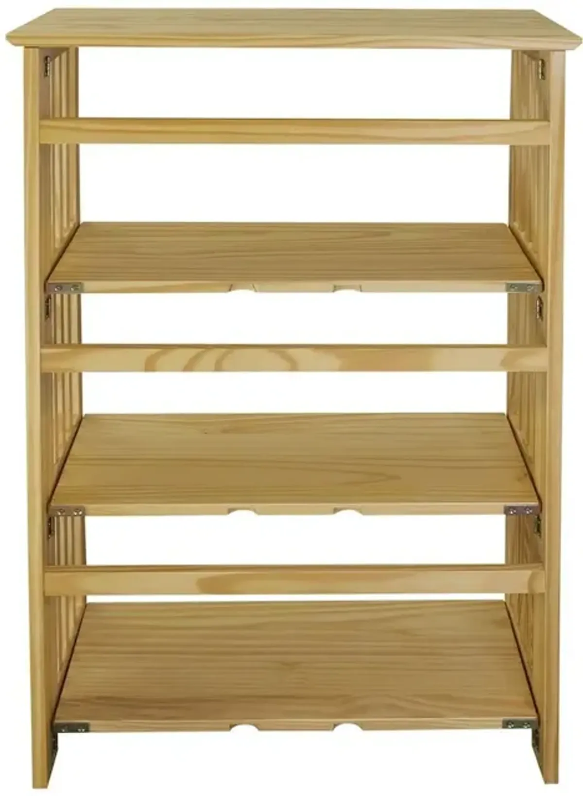 Soho Manhattan 4-Shelf Folding Bookcase 26" Wide - Natural