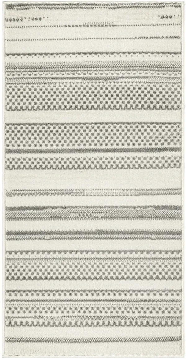 Grafix GRF41 Ivory/Gray 2'3" x 7'6" Rug