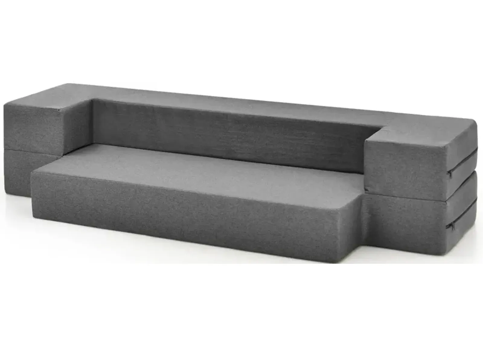 8 Inch Convertible Folding Sofa Bed with Washable Cover