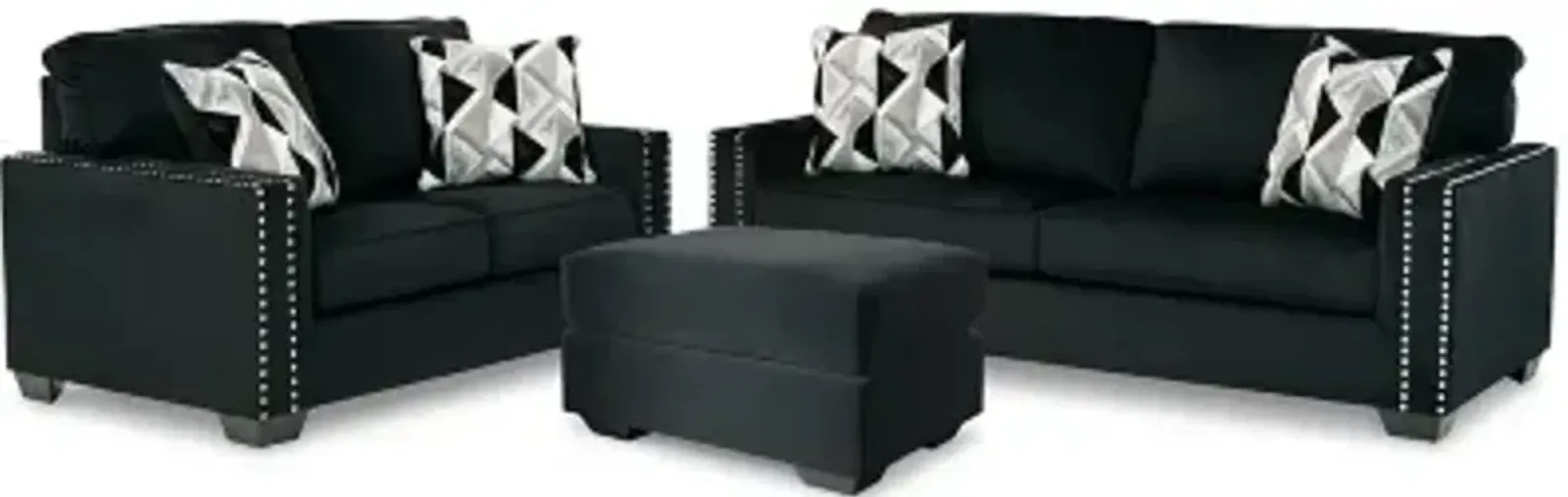 Gleston Sofa and Loveseat with Ottoman