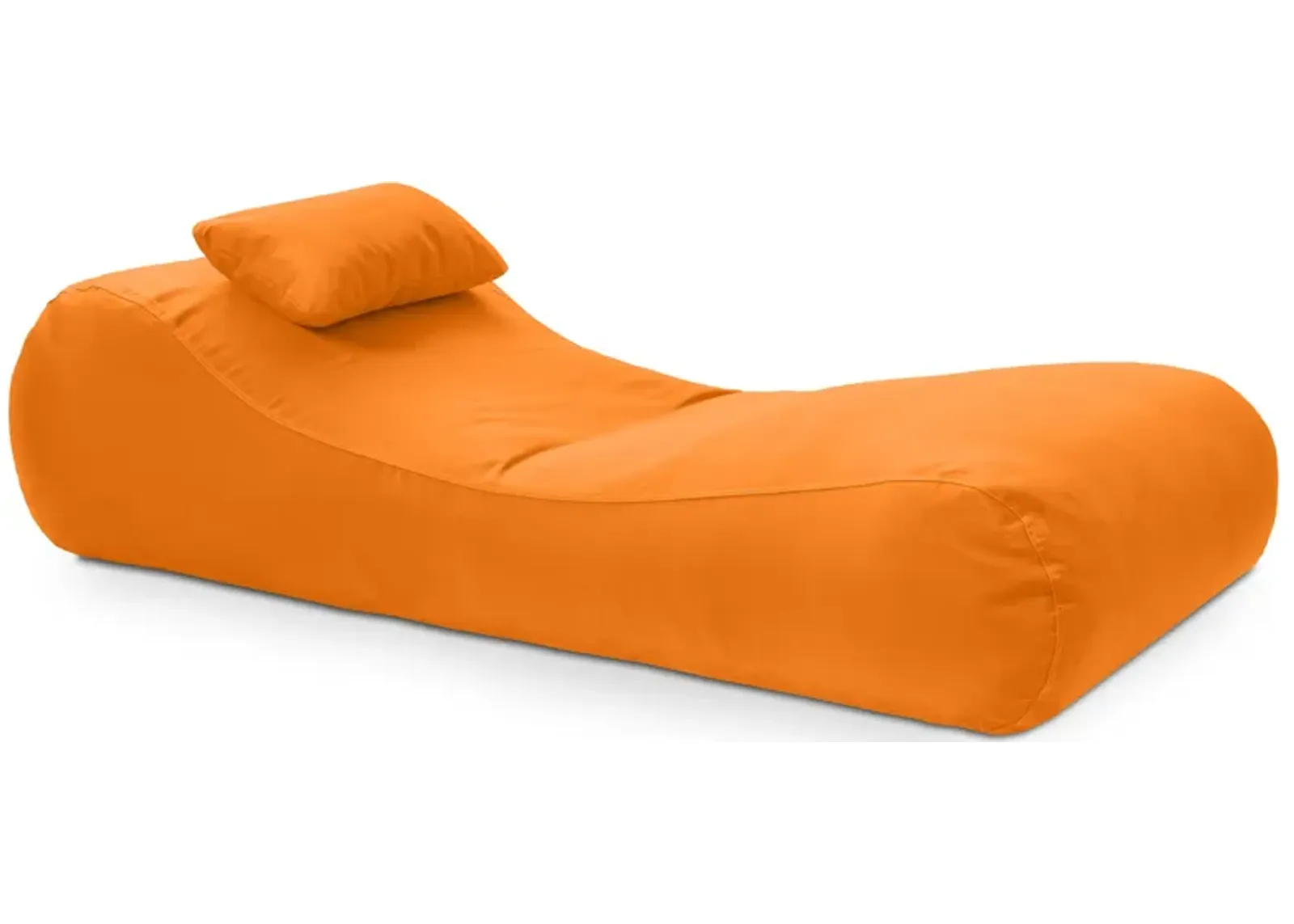 Arlo Outdoor Bean Bag Sun Lounger - Pool and Patio Chaise Bean Bag Lounger, Petal