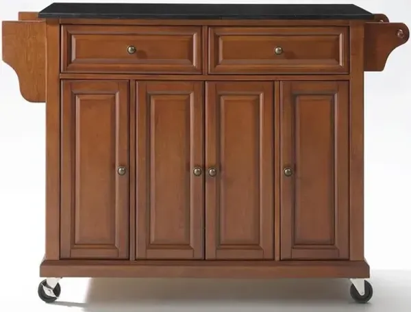Full Size Granite Top Kitchen Cart