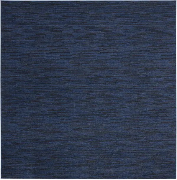 Nourison Essentials NRE01 Midnight Blue 9' x Square Rug