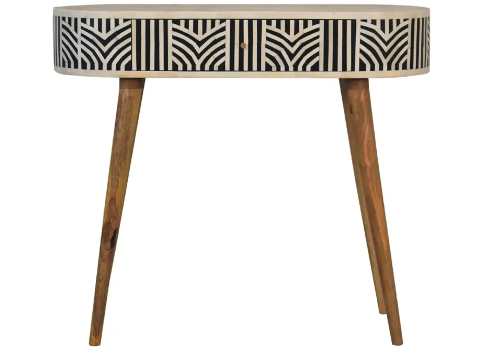 Edessa Bone Inlay 1 Drawer Solid Wood Console Table