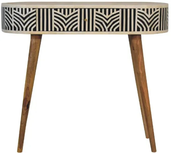 Edessa Bone Inlay 1 Drawer Solid Wood Console Table