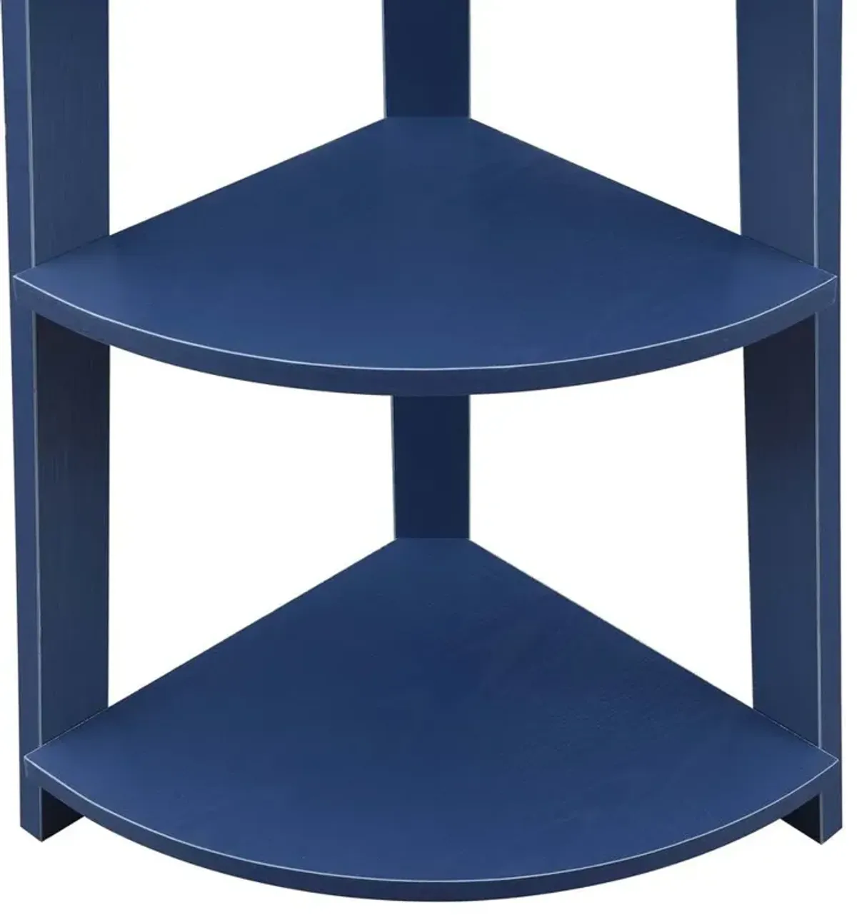 Convenience Concepts Newport 5 Tier Corner Bookshelf Cobalt Blue