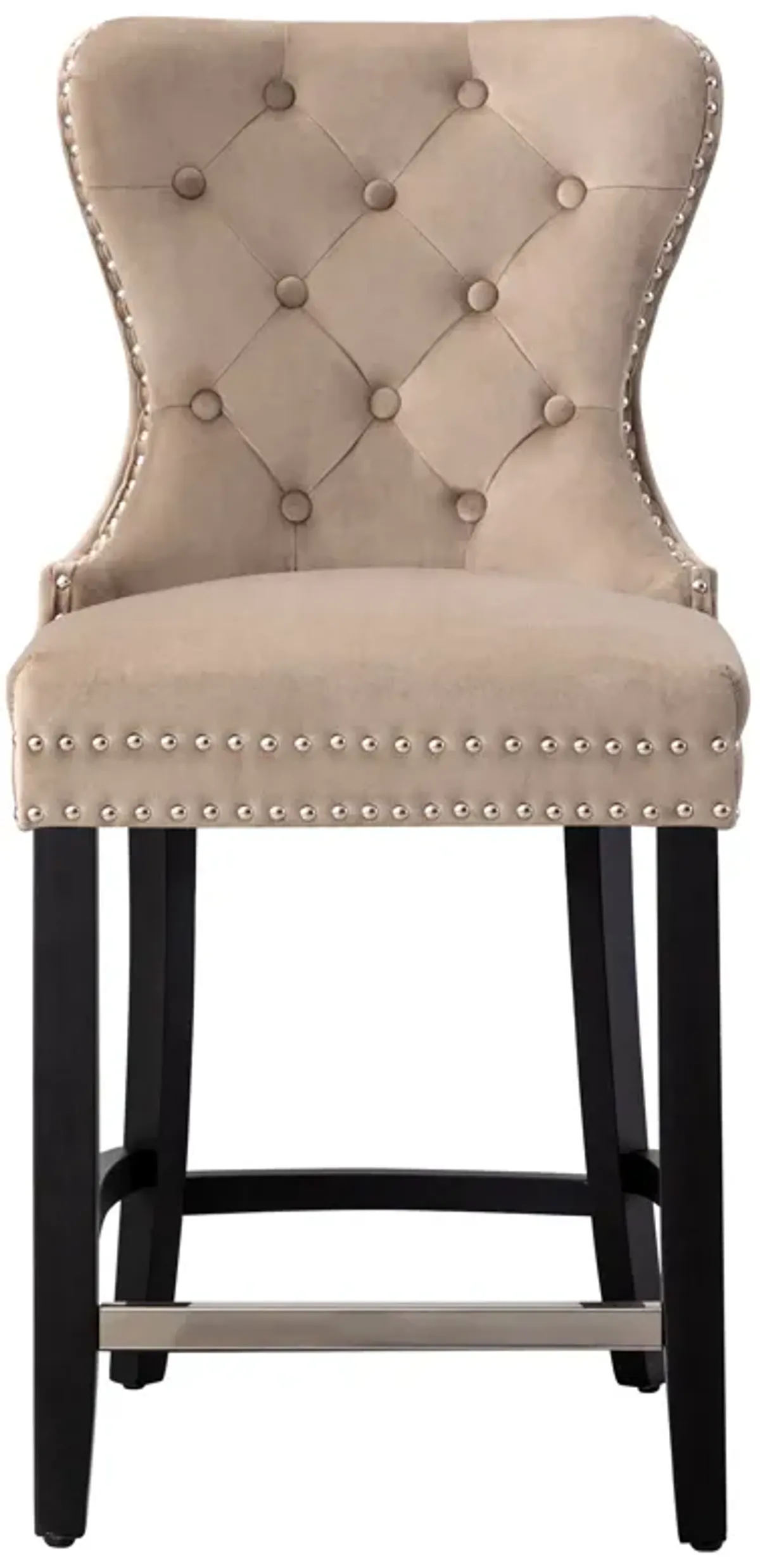 WestinTrends 24" Tufted Velvet Counter Stool