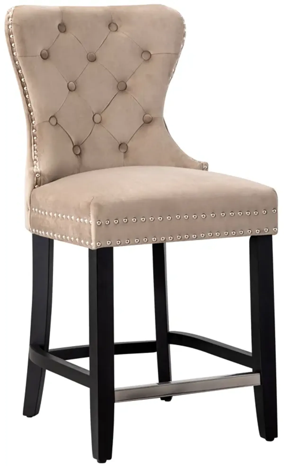 WestinTrends 24" Tufted Velvet Counter Stool