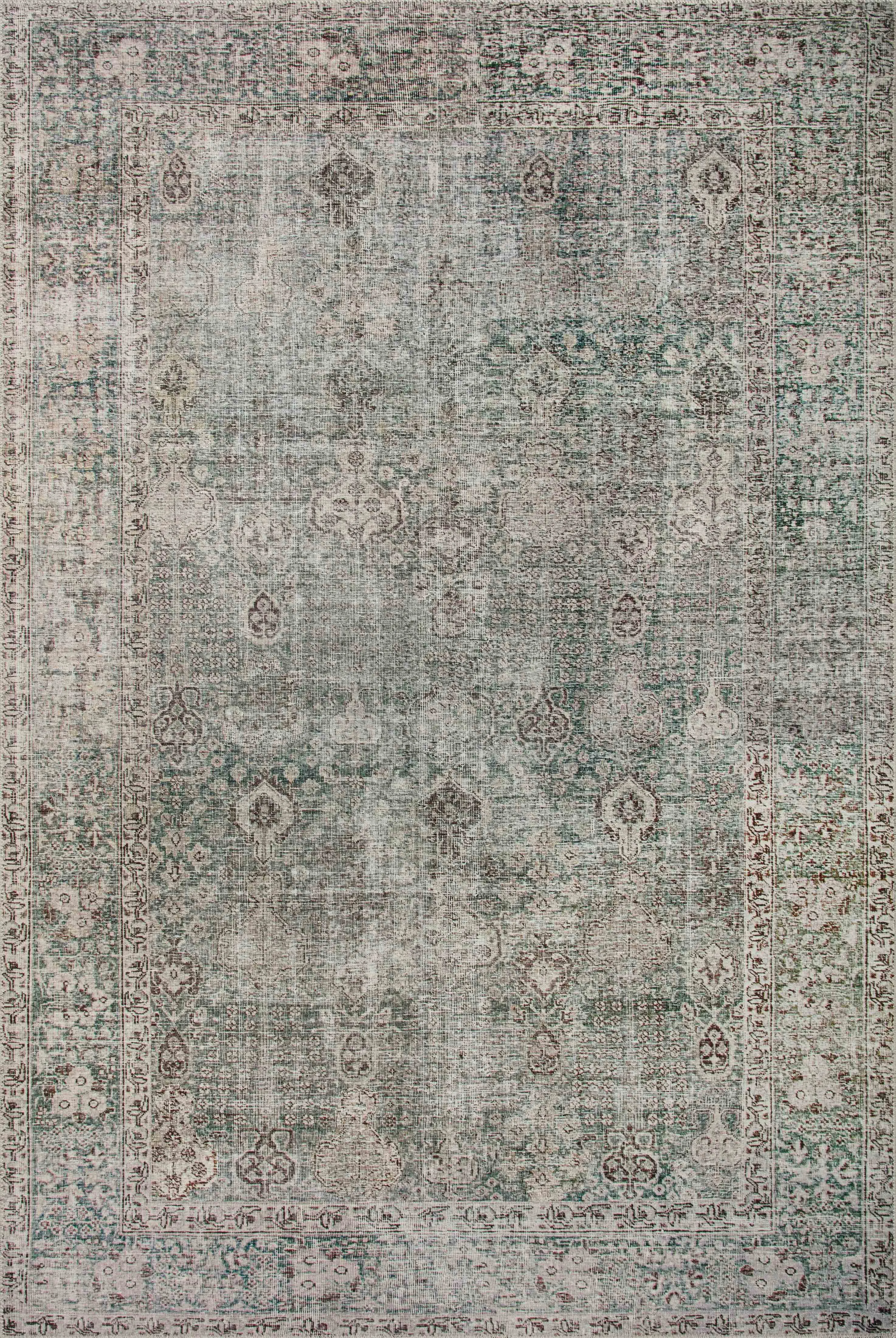 Jules JUL08 Emerald/Antique Ivory 8'6" x 11'6" Rug by Chris Loves Julia × Loloi