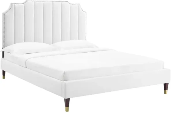 Modway - Colette King Performance Velvet Platform Bed