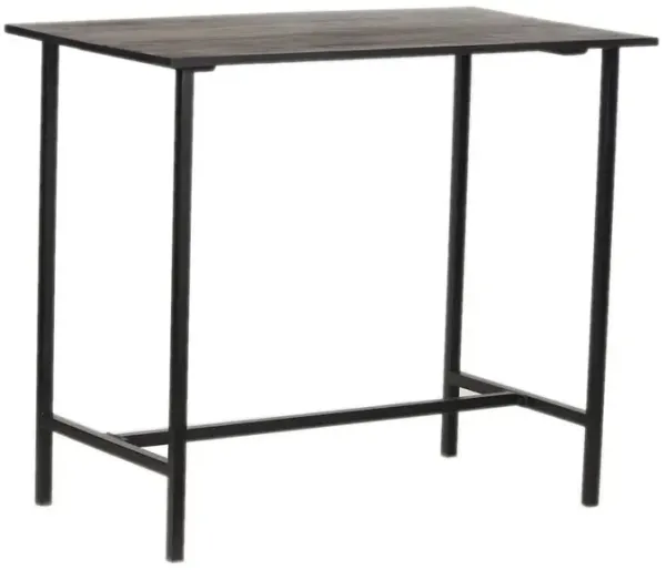 Porter Designs Yuki Modern Solid Wood Counter Table in Gray