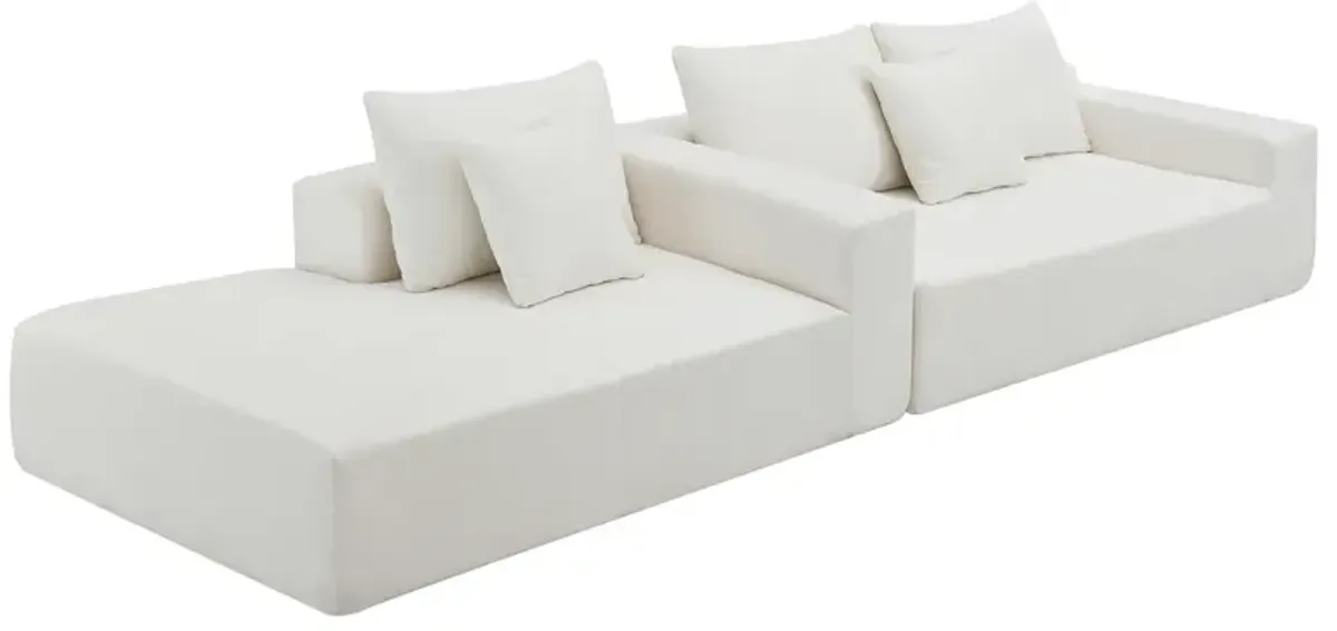 109x68 Modular Sectional Living Room Sofa Set, Modern Minimalist Style Couch