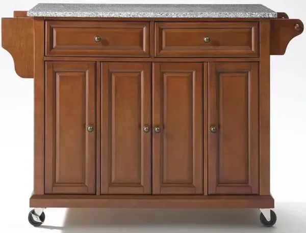 Full Size Granite Top Kitchen Cart