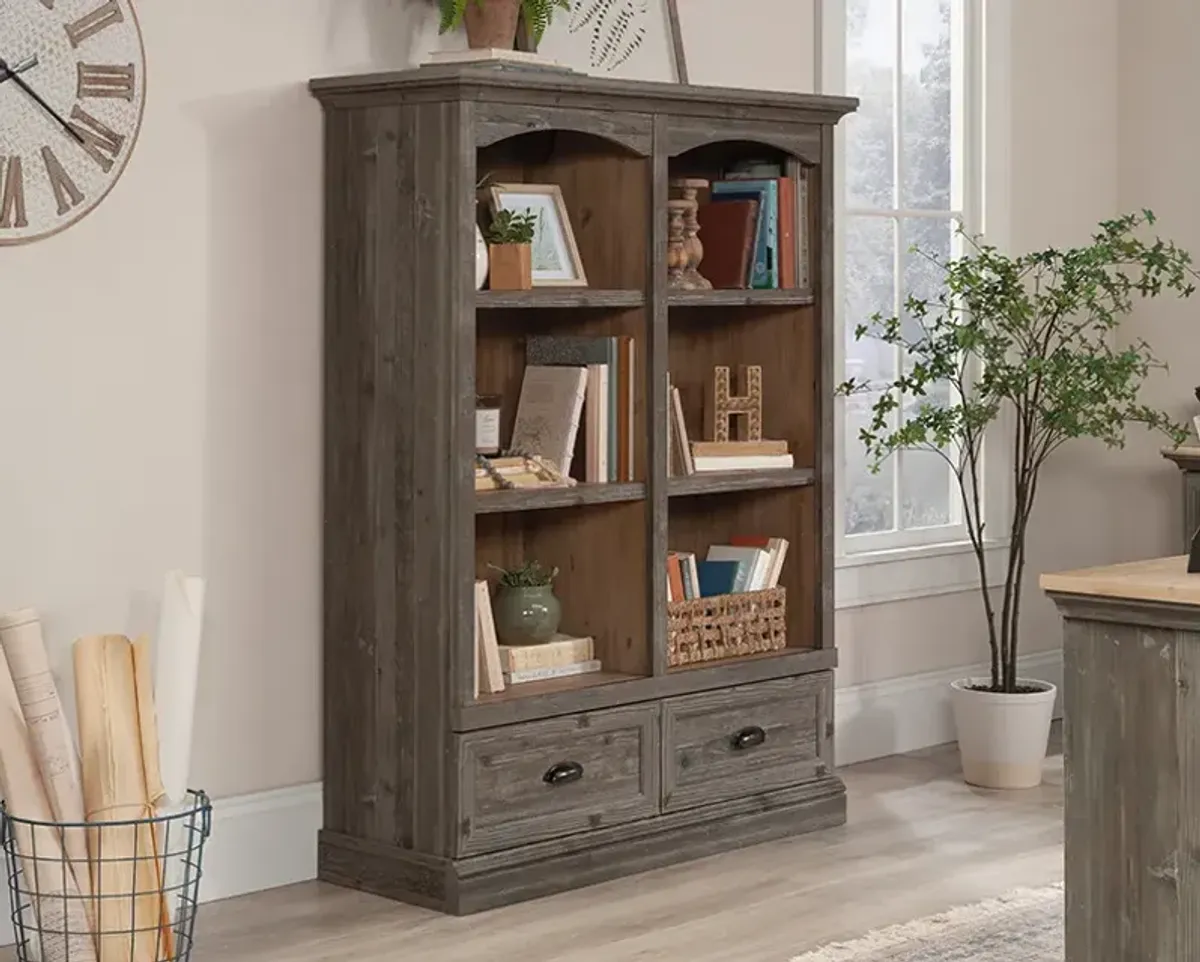 Sonnet Springs 6-Shelf Bookcase with Drawers