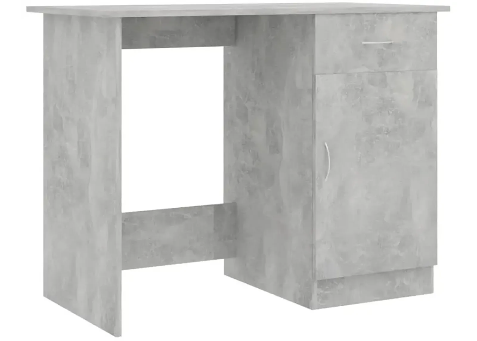 vidaXL Desk Concrete Gray 39.4"x19.7"x29.9" Chipboard, 801084