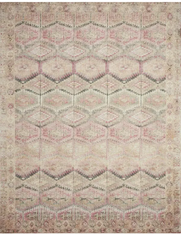 Layla LAY17 Pink/Lagoon 3'6" x 5'6" Rug by Loloi II