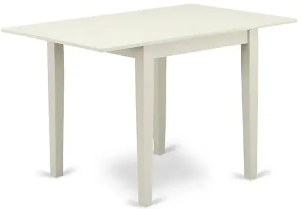 East West Furniture Dining Table Linen White, NDT-LWH-T