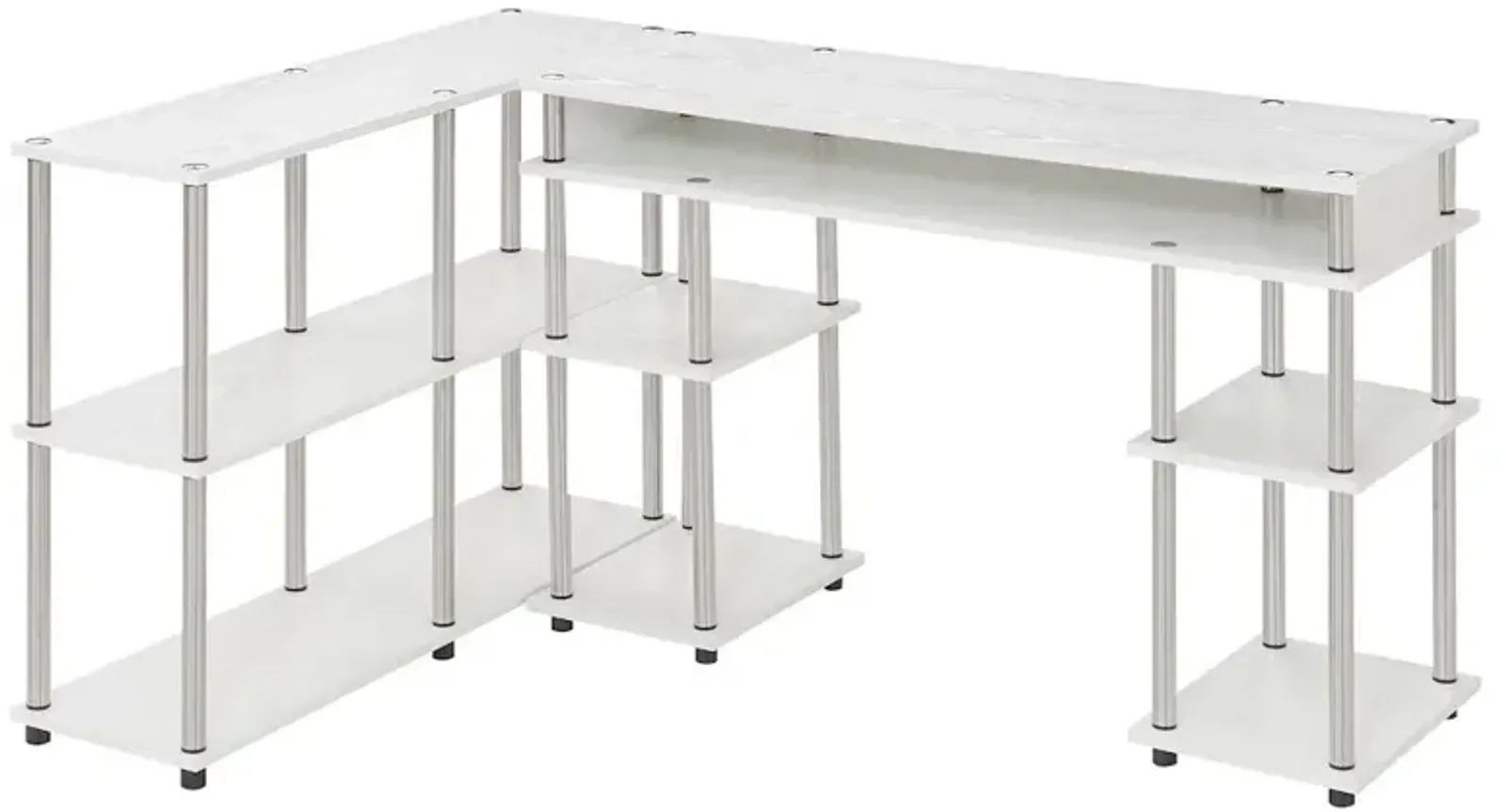 Convenience Concepts Designs2Go No Tools Desk and Console Table Set