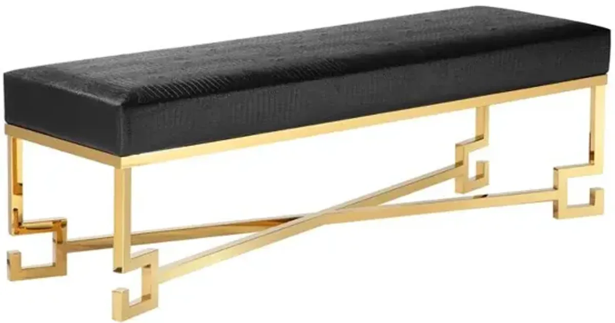 Dina Bench Gold Black