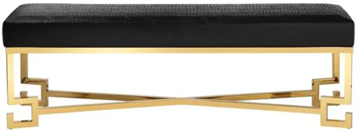 Dina Bench Gold Black