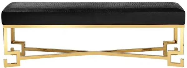 Dina Bench Gold Black
