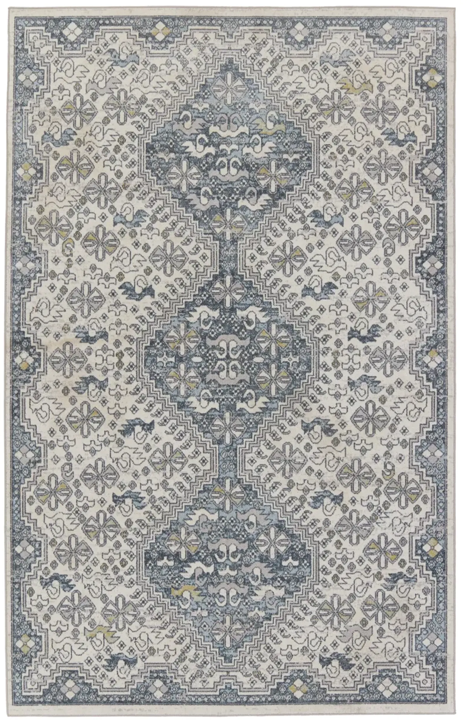 Nadine Yucca White 2' x 6' Runner Rug