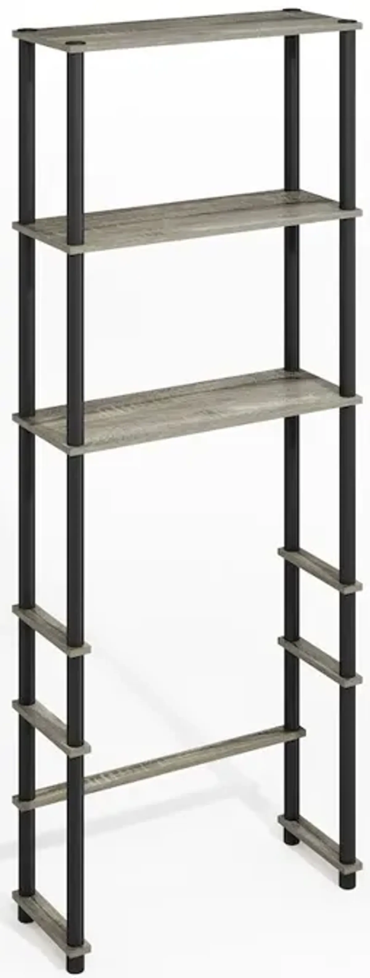Turn-N-Tube Freestanding Over-The-Toilet Storage Rack with 3 Shelves