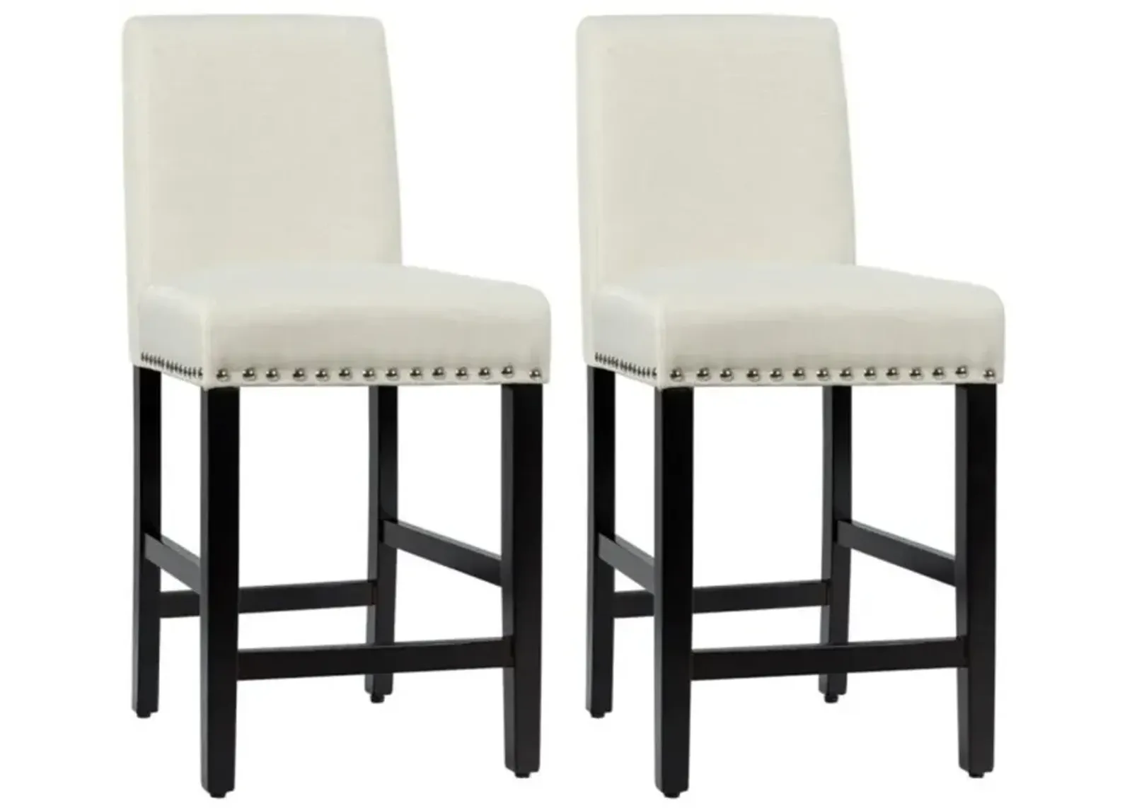 Hivvago 25 Inch Kitchen Chairs with Rubber Wood Legs