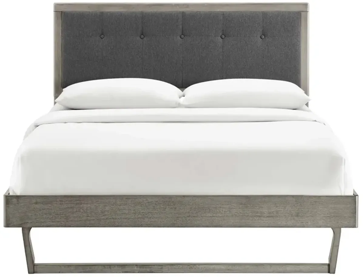 Modway - Willow Queen Wood Platform Bed with Angular Frame