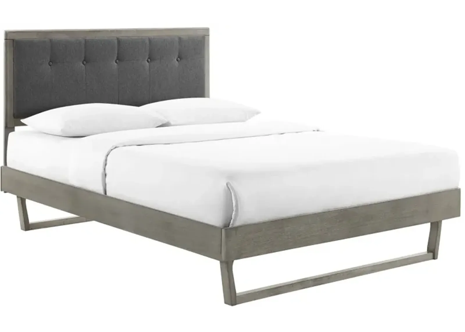 Modway - Willow Queen Wood Platform Bed with Angular Frame