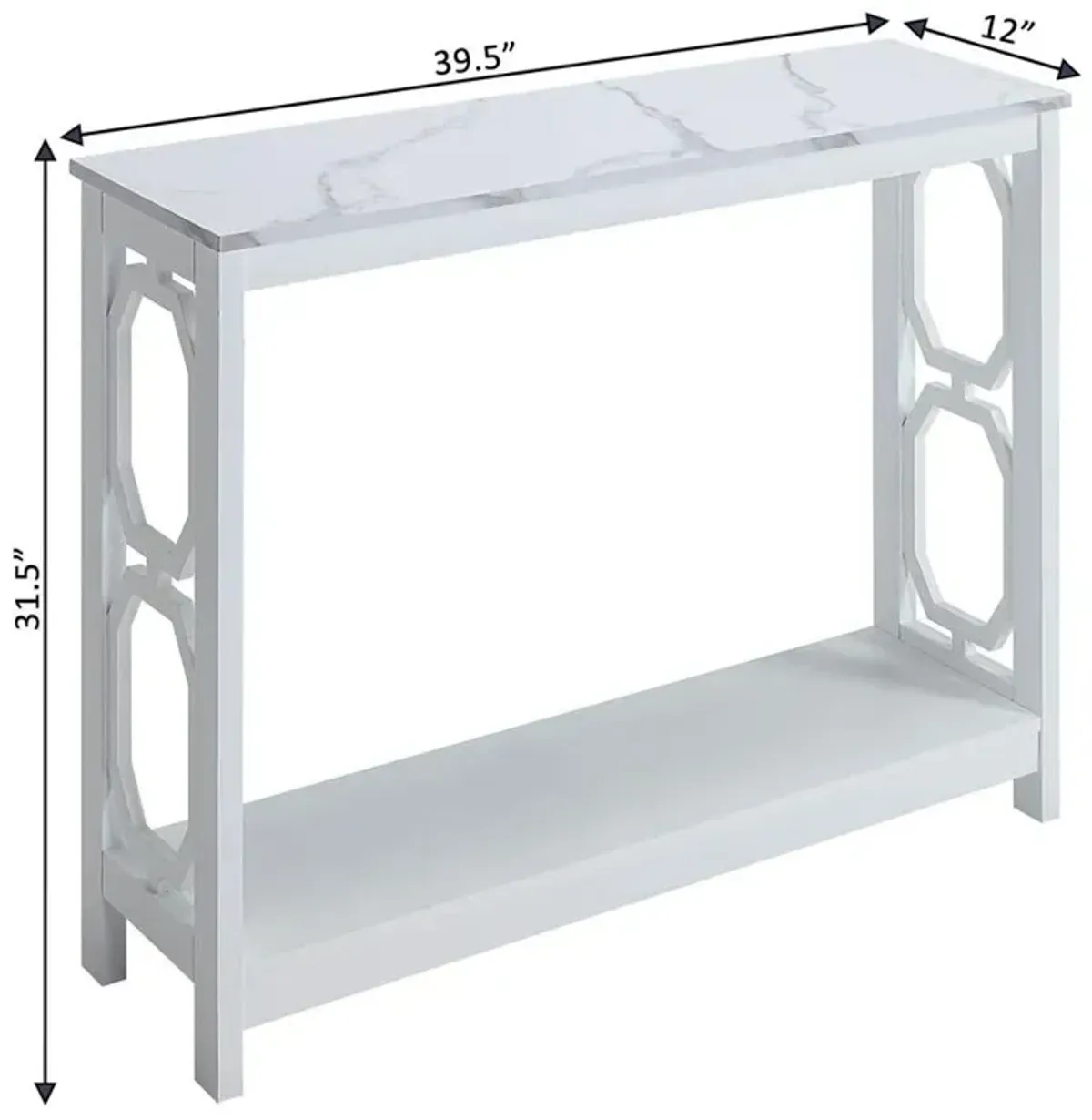 Convience Concept, Inc. Omega Console Table with Shelf