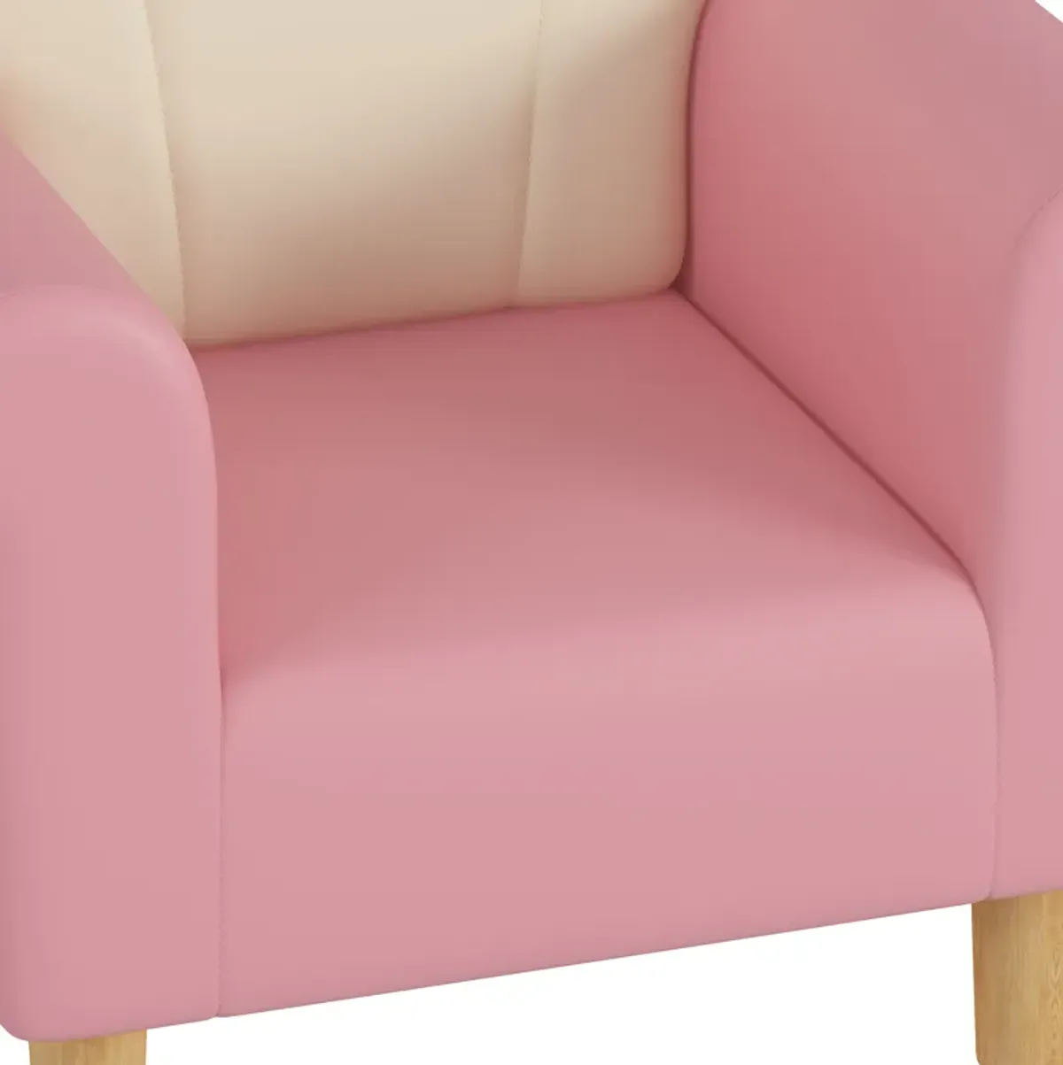 Merax PU Upholstered Princess Armchair Sofa