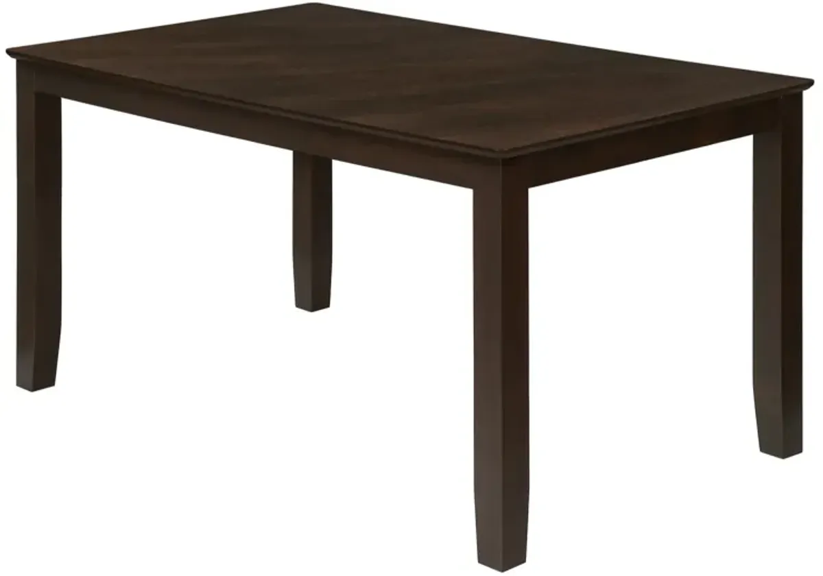 Monarch Specialties 1330, 60" Rectangular, Room Dining Table-Espresso Veneer 36"X 60", 59" L x 35.5" W x 29.5" H