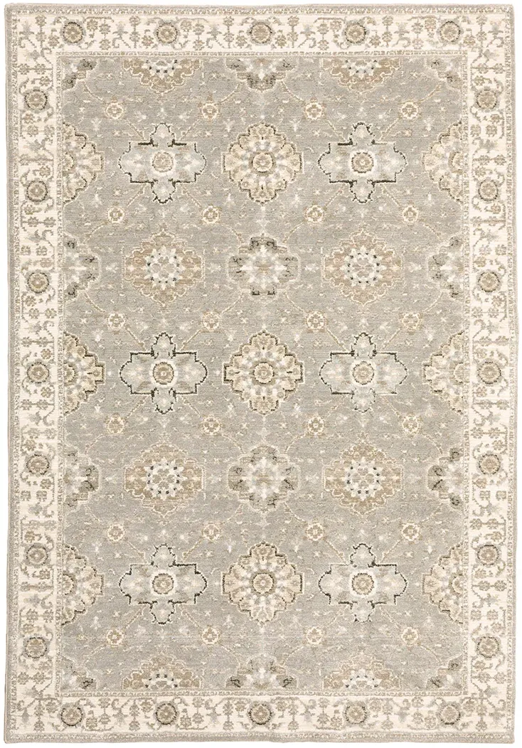 Andorra 1'10" x 3'2" Grey Rug