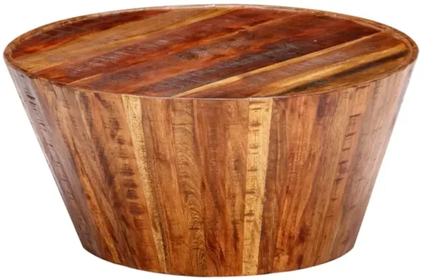 vidaXL Coffee Table 25.6"x25.6"x13" Solid Rough Mango Wood
